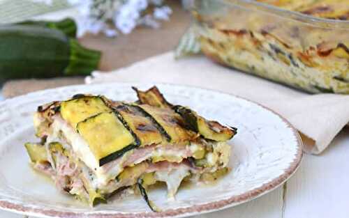 Gratin de courgettes au jambon WW