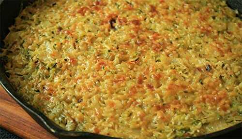 Gratin de courgettes et riz avec thermomix