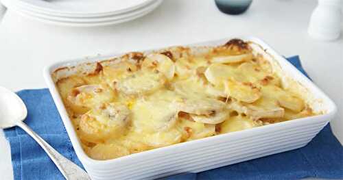 Gratin de pomme de terre et crevettes