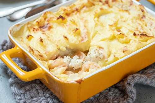 Gratin de pommes de terre et poisson