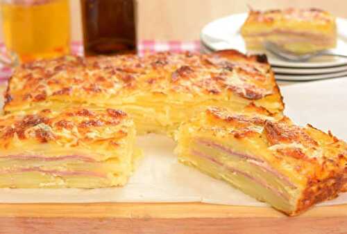 Gratin de Pommes de Terre Façon Croque-Monsieur