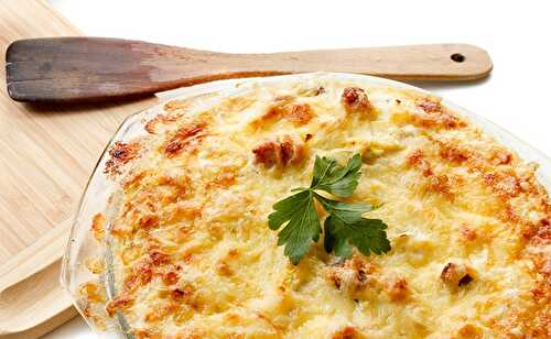 Gratin de pommes de terre potiron et fromage frais