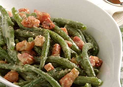 Haricots Verts à la Carbonara