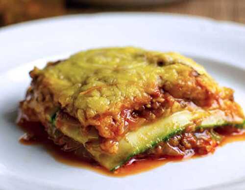 Lasagne de courgettes légère