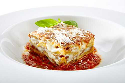 Lasagnes à la mozzarella et viande hachée