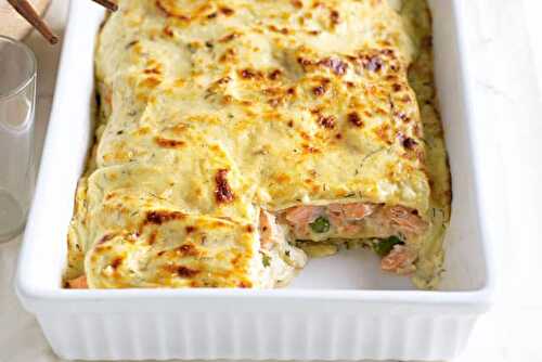 Lasagnes au saumon légères