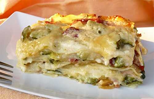 Lasagnes aux courgettes et jambon