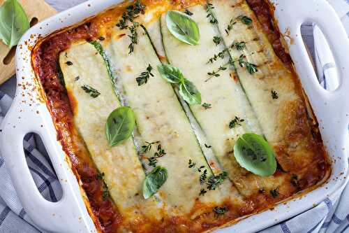 Lasagnes aux courgettes et saumon