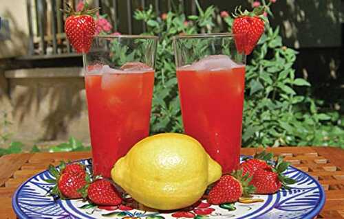 Limonade aux fraises avec Thermomix