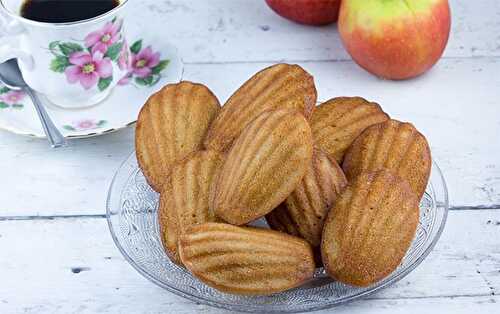 Madeleines aux pommes et chocolat