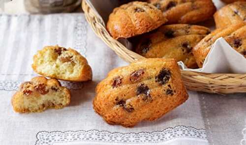 Madeleines Rhum Raisins secs au Thermomix