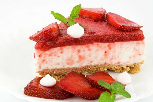 Mini cheesecake aux fraises sans gelée au Thermomix