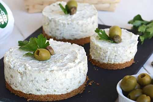 Mini-cheesecake aux olives vertes avec Thermomix