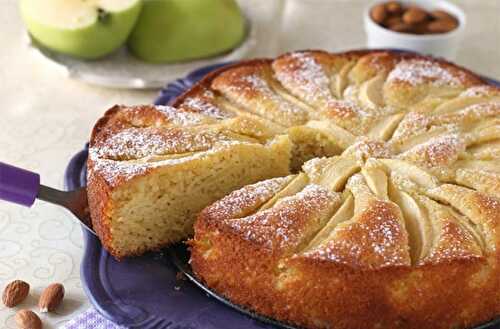 Moelleux aux pommes et aux amandes