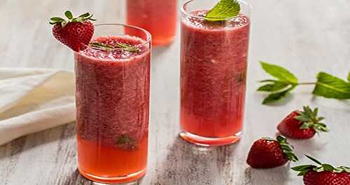 Mojito aux fraises avec Thermomix