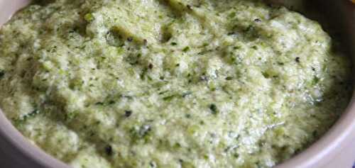 Mousse de courgettes au pesto Weight Watchers