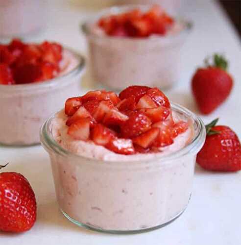 Mousse de fraises et mascarpone