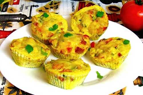 Muffins au poulet et légumes d'été