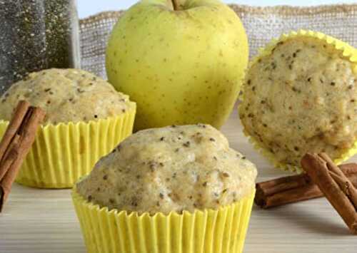 Muffins Légers aux Pommes et aux Graines de Pavot