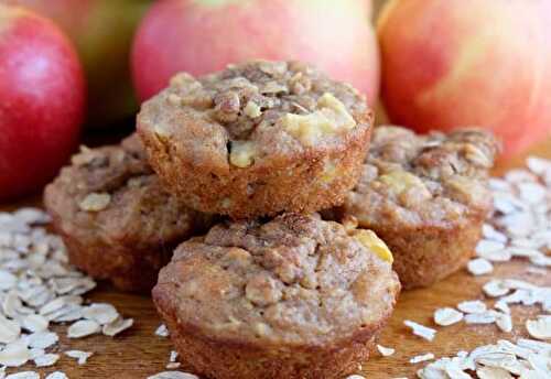 Muffins Légers aux Pommes et Flocons d'Avoine