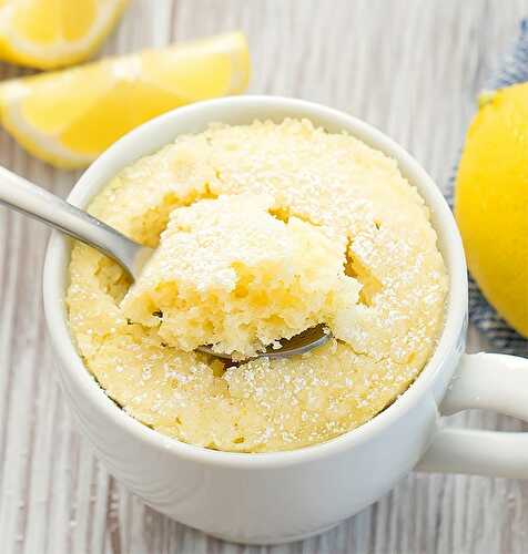 Mug cake au citron