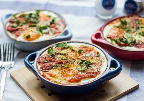 Oeufs aux tomates et au chorizo