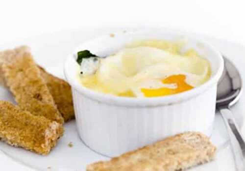 Oeufs cocotte au chèvre frais WW