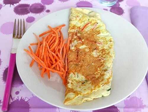 Omelette aux blancs d'oeufs et carottes