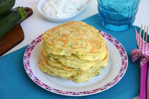 Pancakes aux courgettes pour régime