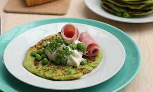 Pancakes aux petits pois WW