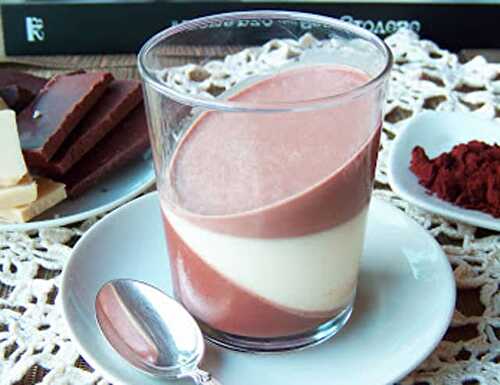 Panna Cotta aux trois Chocolats au Thermomix