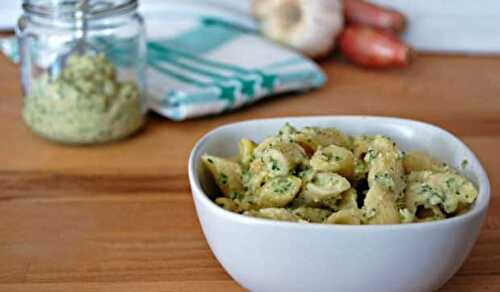 Pâtes à la crème de courgette