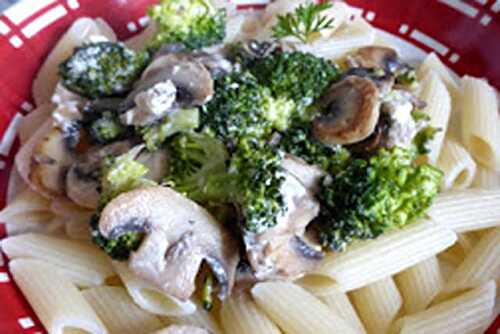 Pâtes au Brocoli Champignons et Feta WW