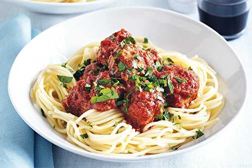 Pâtes aux boulettes de thon