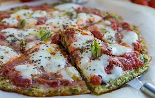 Pizza à la pâte de courgette