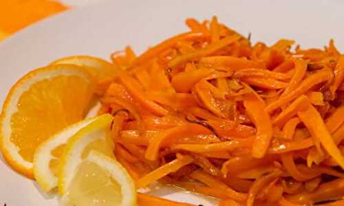 Poêlée de carotte au Jus d'Orange