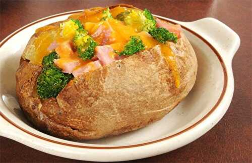 Pommes de terre au jambon et brocoli