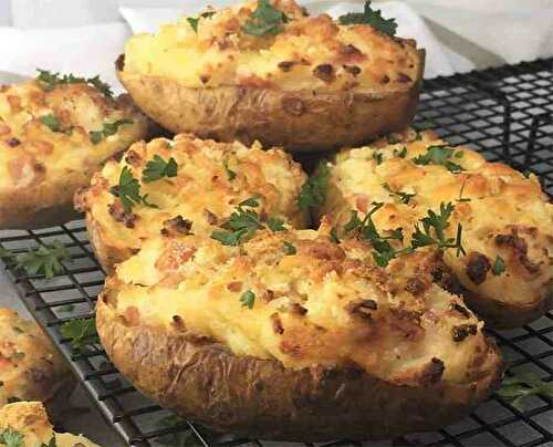 Pommes de terre farcies aux lardons