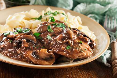 Poulet à la sauce aux champignons au thermomix