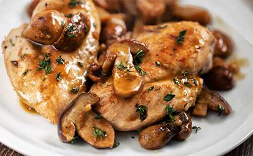 Poulet aux champignons avec Cookeo