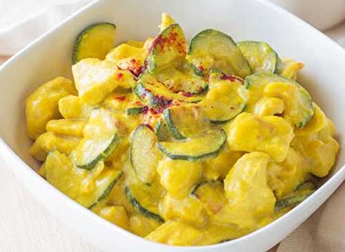 Poulet aux Courgettes et au Curry