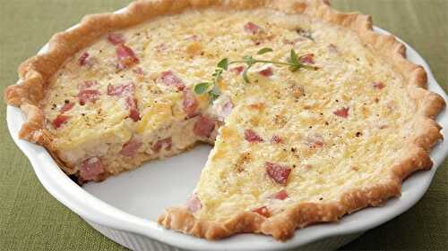 Quiche au jambon et fromage kiri