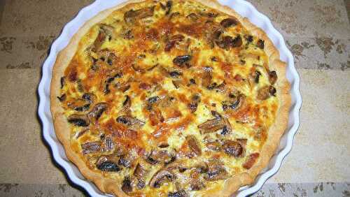 Quiche aux champignons et poireaux WW