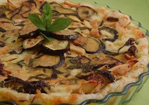 Quiche aux courgettes, aubergines et Chorizo WW