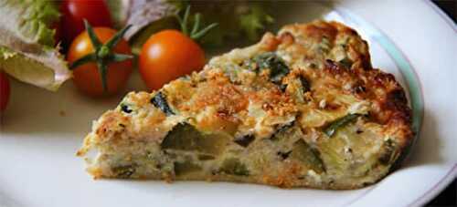 Quiche aux courgettes, aubergines et thon