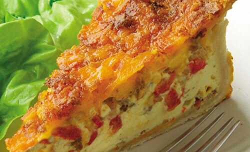 Quiche aux poivrons et chorizo