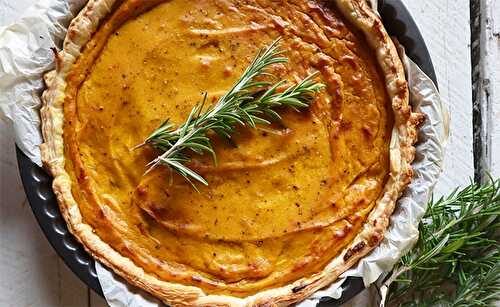 Quiche de potimarron à la crème de fromage bleu