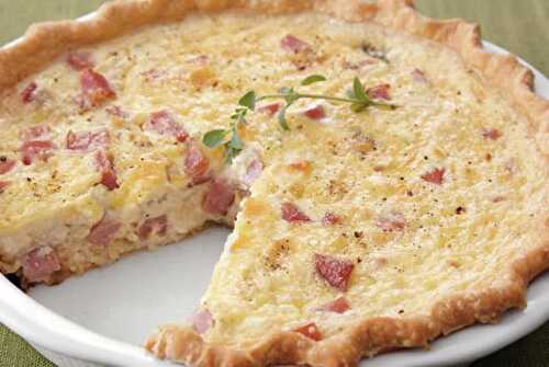 Quiche légère au jambon et Kiri