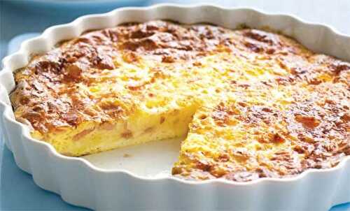 Quiche légère de thon sans pâte