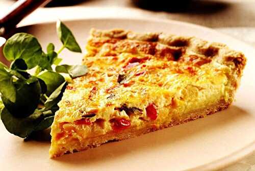 Quiche ratatouille et lardons